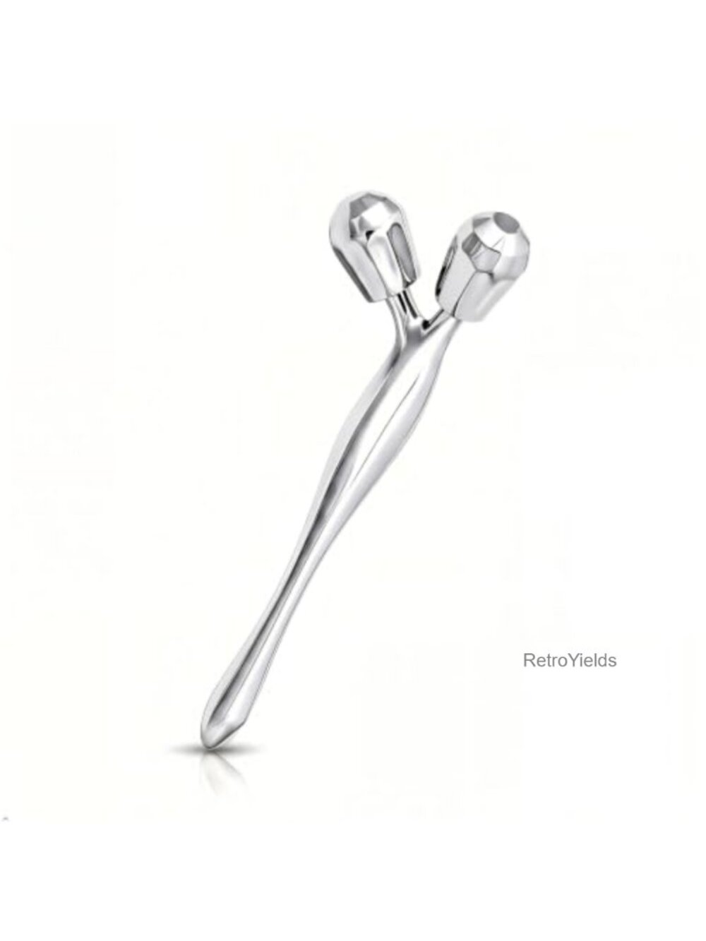 Stainless Steel Face Roller Massager for Jawline & Neck Lifting